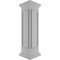Ekena Millwork 12"W x 48"H End Newel Post with Panel, Peaked Capital & Base Trim (Installation kit included) NWL12X48EPP0B0 - alternate 7